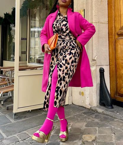 Wool Blend Slim Coat