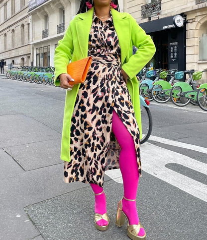 Wool Blend Slim Coat