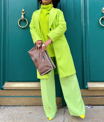 Wool Blend Slim Coat