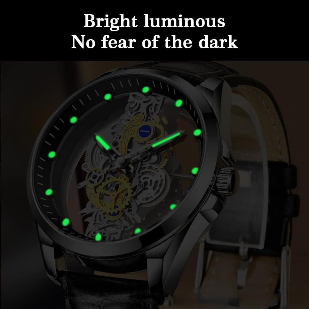 Men's Clear Cover Quartz Watch