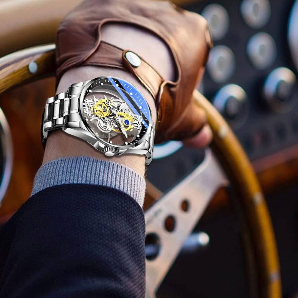 Men's Clear Cover Quartz Watch