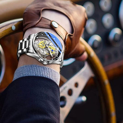 Men's Clear Cover Quartz Watch