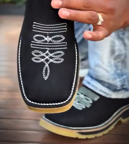 Special Edition Embroidered Suede Ankle Boots(Buy 2 Free Shipping✔)