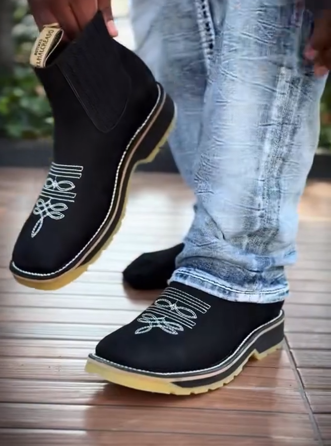 Special Edition Embroidered Suede Ankle Boots(Buy 2 Free Shipping✔)