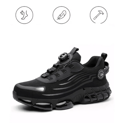 Orthopedic Safety Work Shoes with Steel Toe & Memory Foam