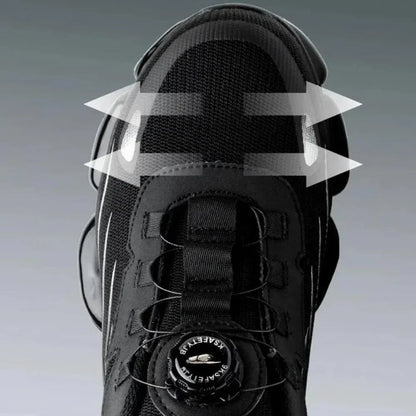 Orthopedic Safety Work Shoes with Steel Toe & Memory Foam