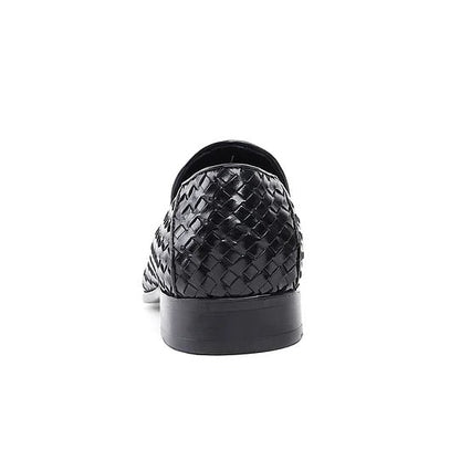 Italian Hand-woven Leather Loafers
