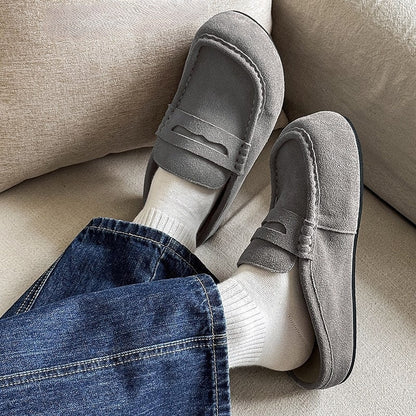 Men's Suede Mule Penny Loafers