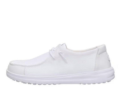 White Mesh Slip Resistant Shoes