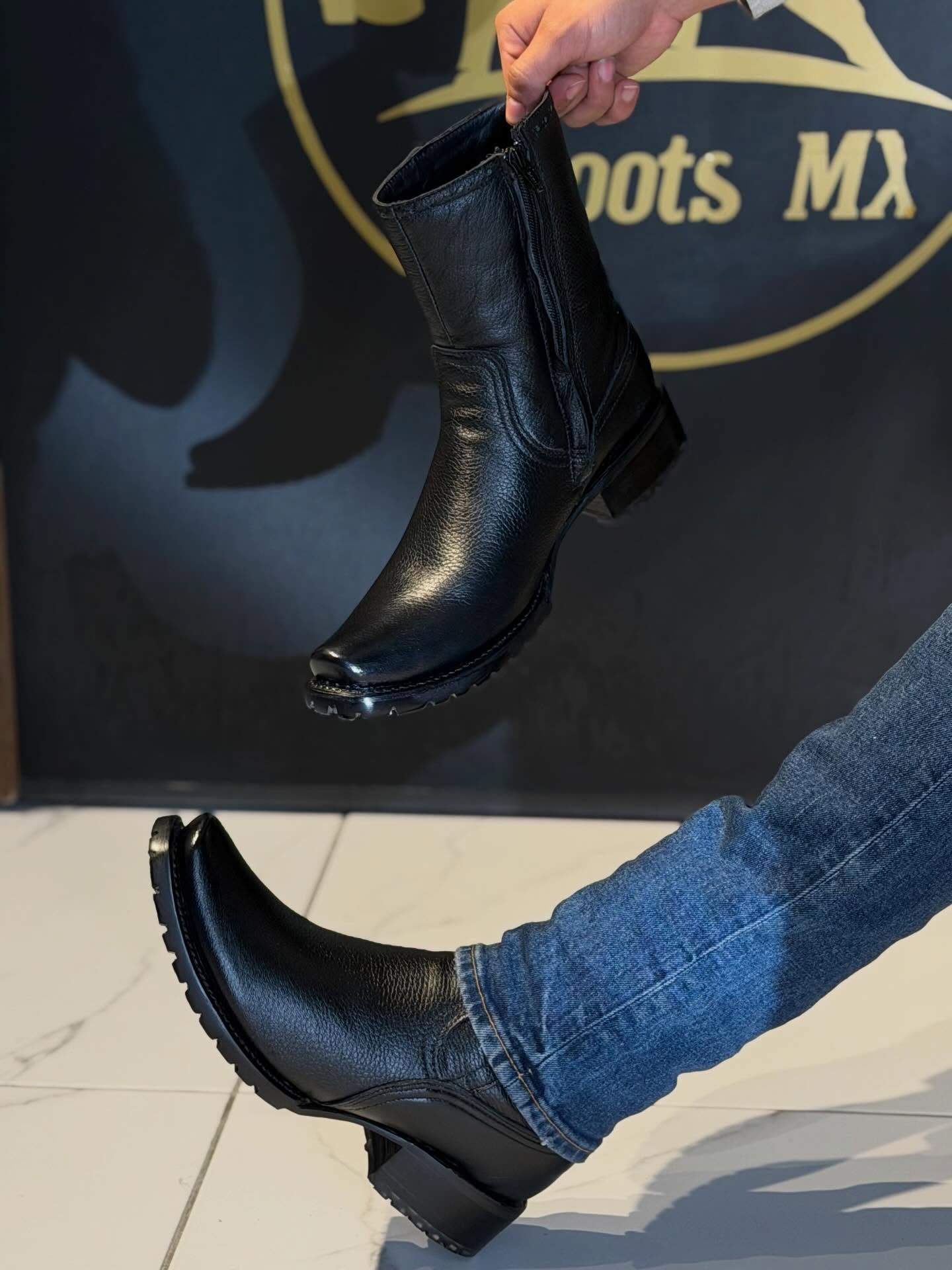 Handcrafted Leather Western Ankle Boots