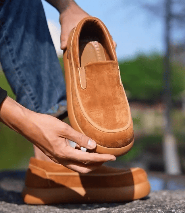 Cloud Cushion Suede Slip-On Loafers