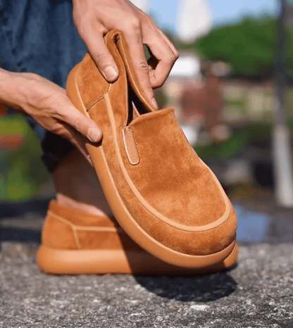 Cloud Cushion Suede Slip-On Loafers