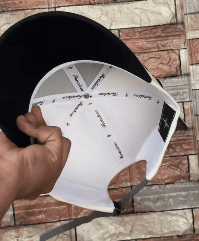 Fé Cross Embroidered Flat Bill Snapback