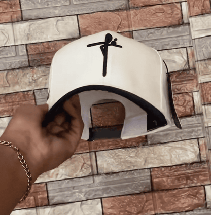 Fé Cross Embroidered Flat Bill Snapback