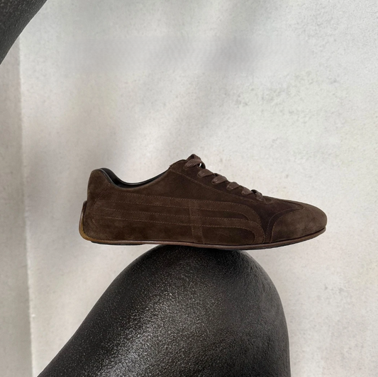 Premium Suede Retro Low-Profile Sneakers