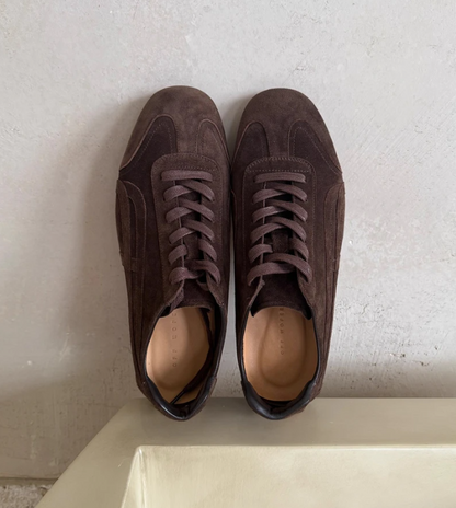 Premium Suede Retro Low-Profile Sneakers