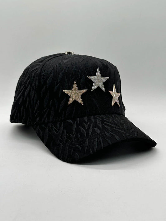 Crystal Star Embellished Jacquard Baseball Cap