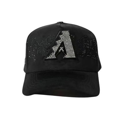 Gothic A Logo Rhinestone Trucker Hat