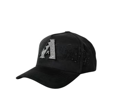 Gothic A Logo Rhinestone Trucker Hat