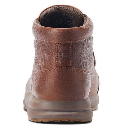 Distressed Leather Moc Toe Hybrid Chukka Boots