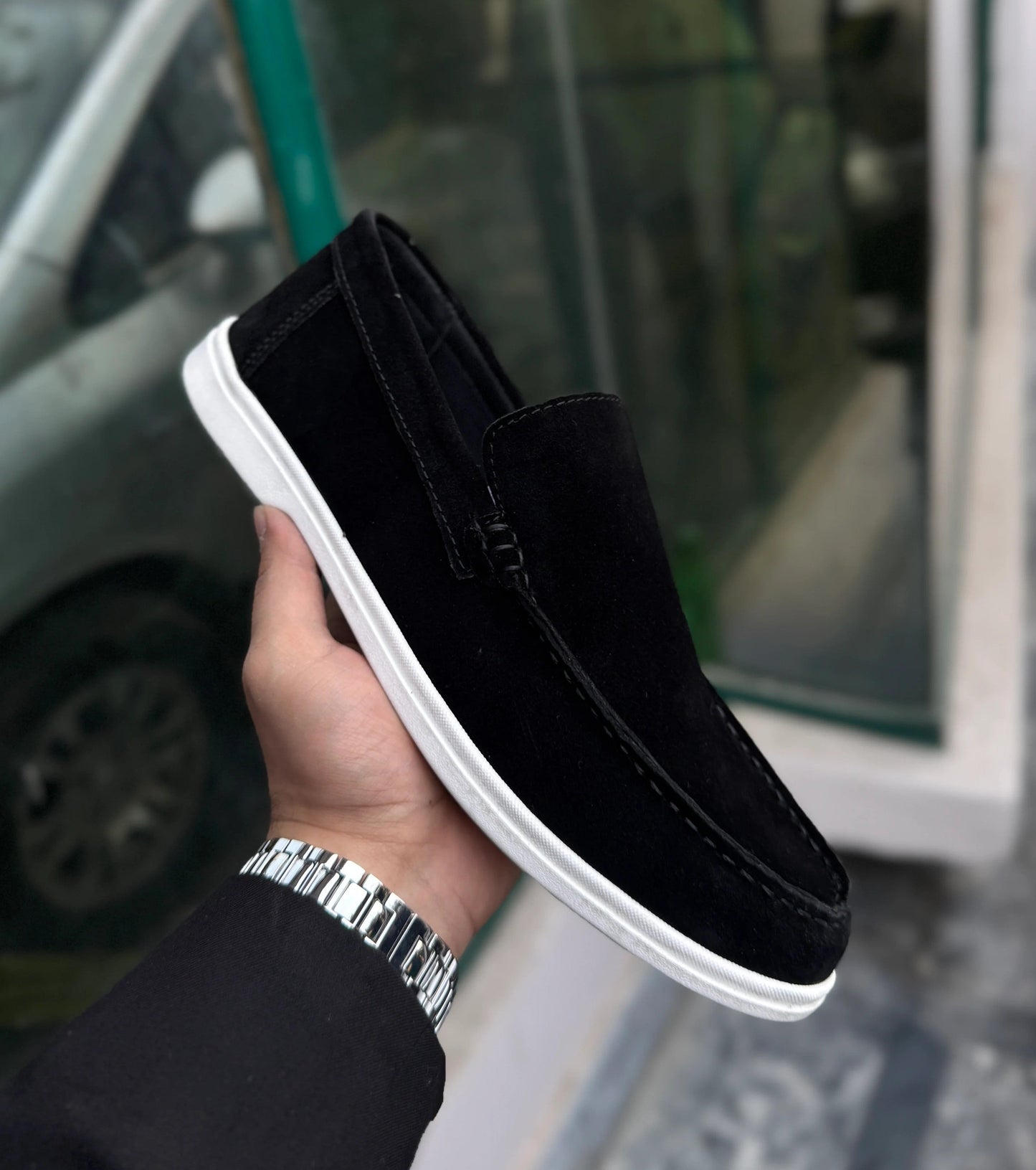 Suede Leather Loafers