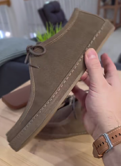Suede Moc Toe Casual Shoes