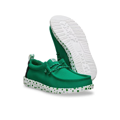 Shamrock Print Clover Lucky Slip-On Casual Shoes