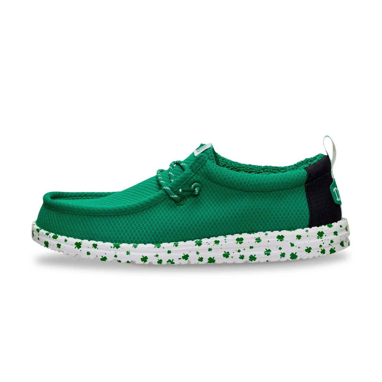 Shamrock Print Clover Lucky Slip-On Casual Shoes