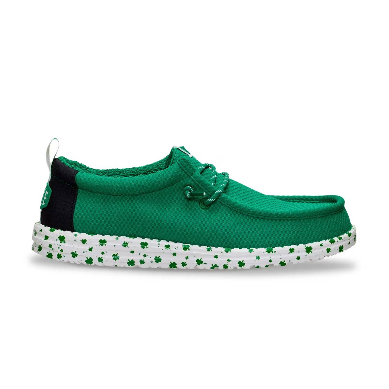 Shamrock Print Clover Lucky Slip-On Casual Shoes