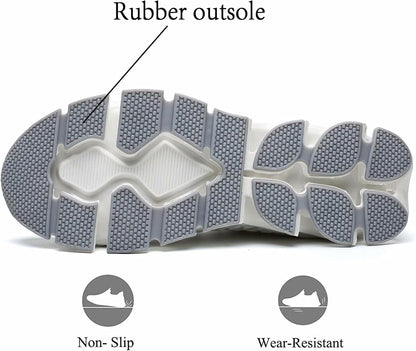 Men's Blade Sole Knit Running Athletic Sneakers