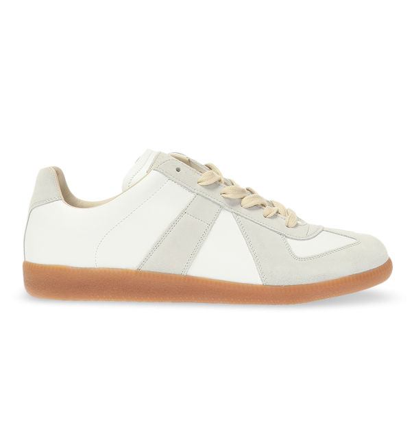 Classic Leather & Suede German Army Trainer Sneakers