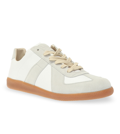 Classic Leather & Suede German Army Trainer Sneakers
