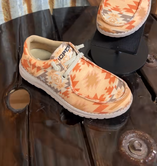 Premium Roper Style Tribal Pattern Comfort Moc Shoes
