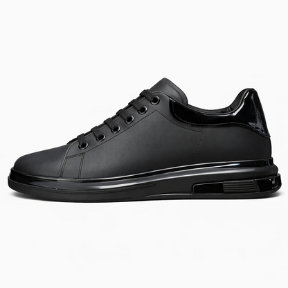 Premium Leather Low Top Casual Sneakers