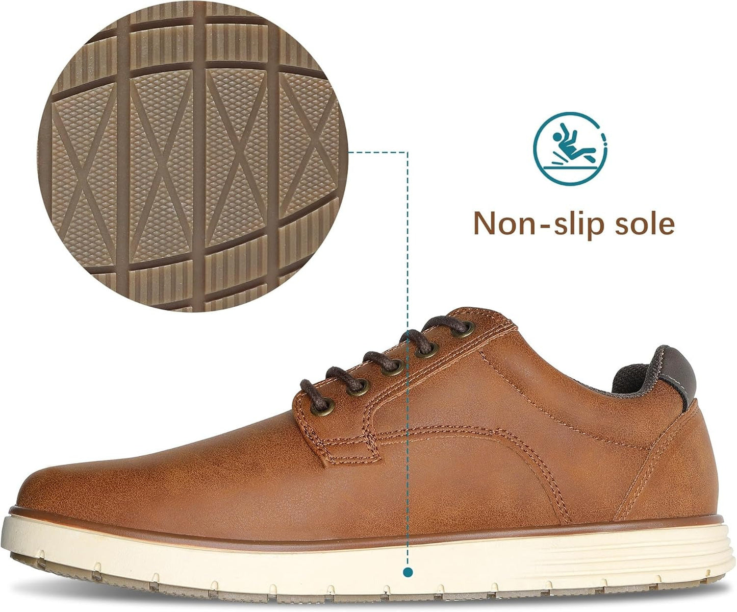 Vintage Washed Leather Hand-Stitched Oxford Shoes