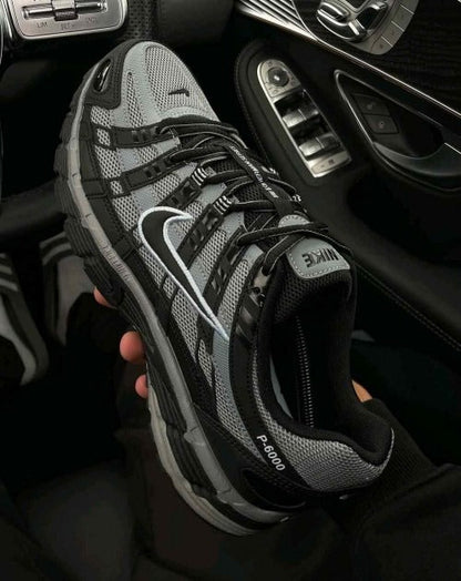 Retro Mesh Leather Mixed Panel Chunky Sneakers