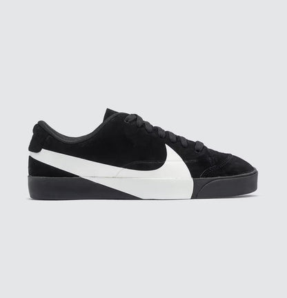 Black Suede Low-Top Skate Sneakers