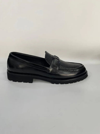 Premium Luxe Chunky Woven Leather Loafers