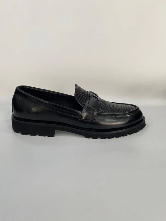 Premium Luxe Chunky Woven Leather Loafers