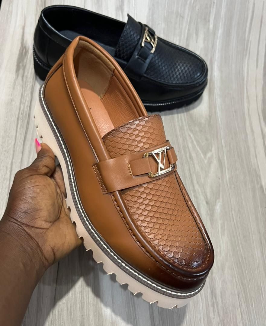 Premium Luxe Chunky Woven Leather Loafers