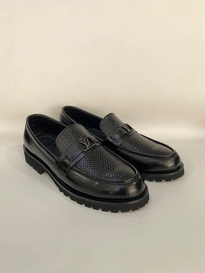 Premium Luxe Chunky Woven Leather Loafers