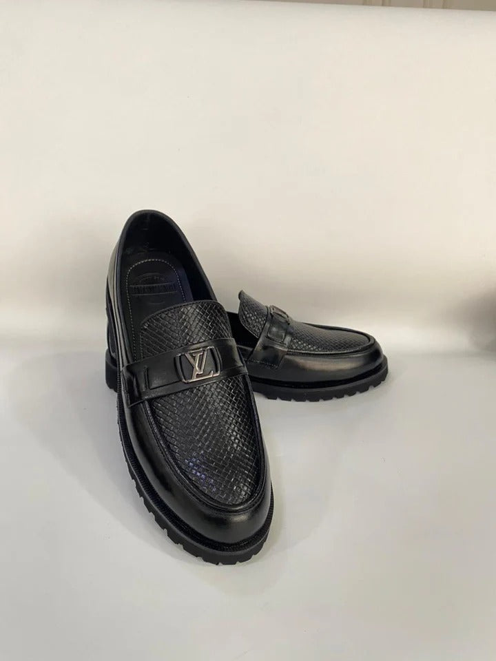 Premium Luxe Chunky Woven Leather Loafers