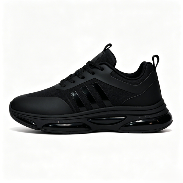 Black Warrior Air Cushion Running Sneakers