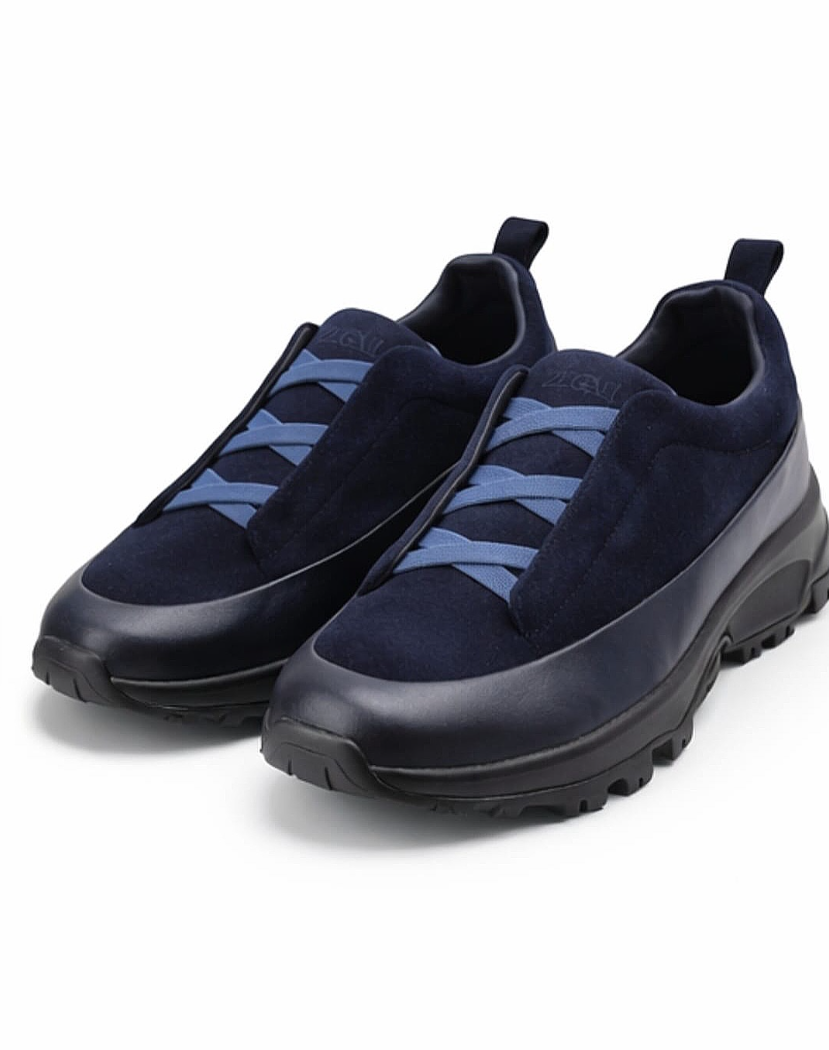 Premium Suede & Leather Chunky Slip-On