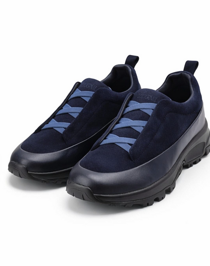 Premium Suede & Leather Chunky Slip-On