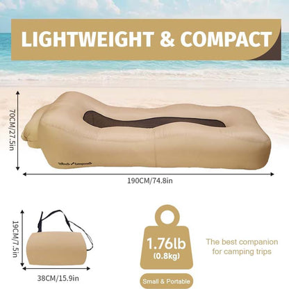 Lightweight Camping Mattress with 3-Second Inflation (200kg Weight Capacity & Water-Resistant)
