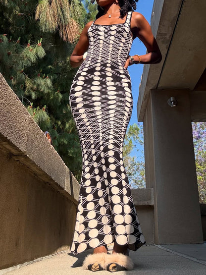 Elegant Scoop Neck Mermaid Dress