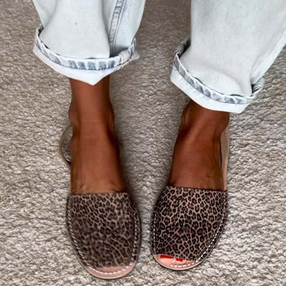 Flat Peep-Toe Sandals