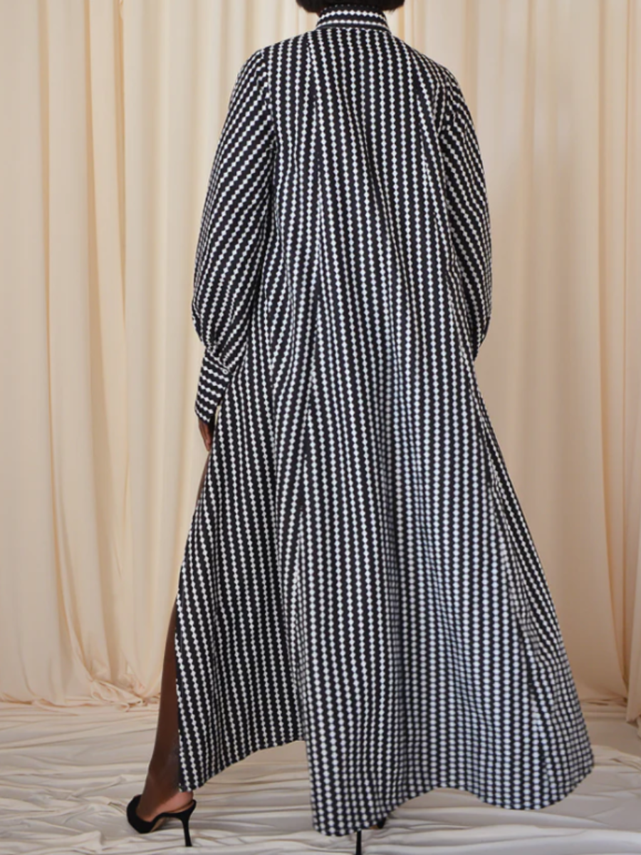Striped Split Dress