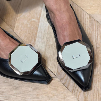 Elegant Pointed Shallow Cut-out Shoes